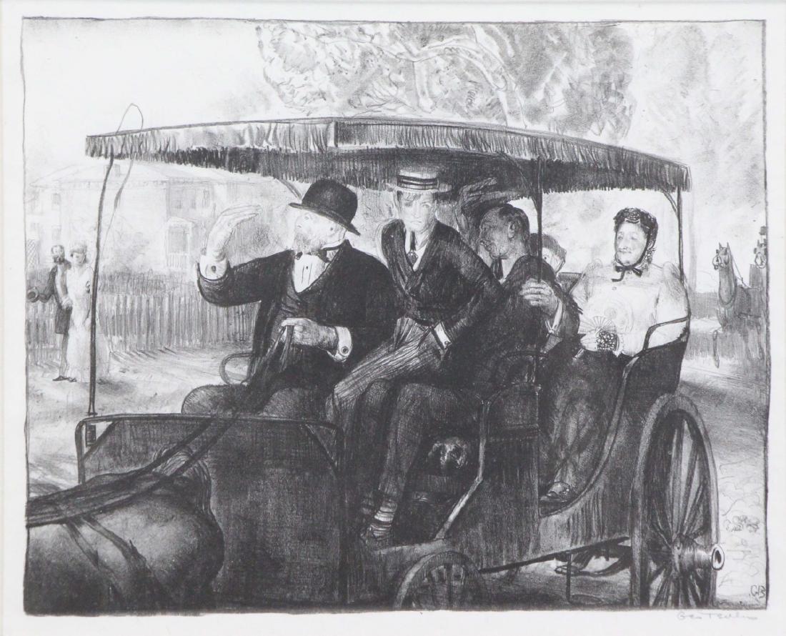 BELLOWS, George. Lithograph. "Sunday, 1897".: Signed lower right. George Bellows (American, 1882-1925). From a Rye, NY collection. - Dimensions: 12" high x 15" wide