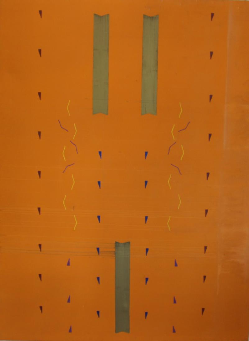 UNSIGNED. Abstract Oil on Canvas. (1 of 3)