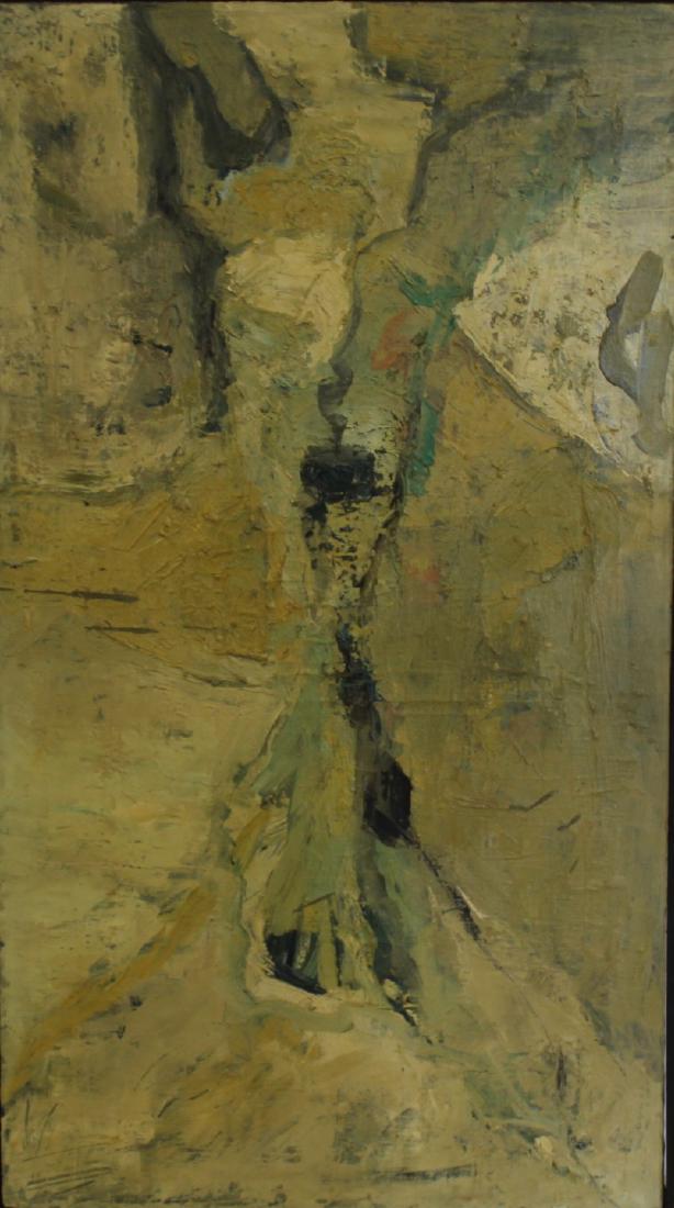 HOLTY ?? SIGNED. Abstract Oil on Canvas. (1 of 5)