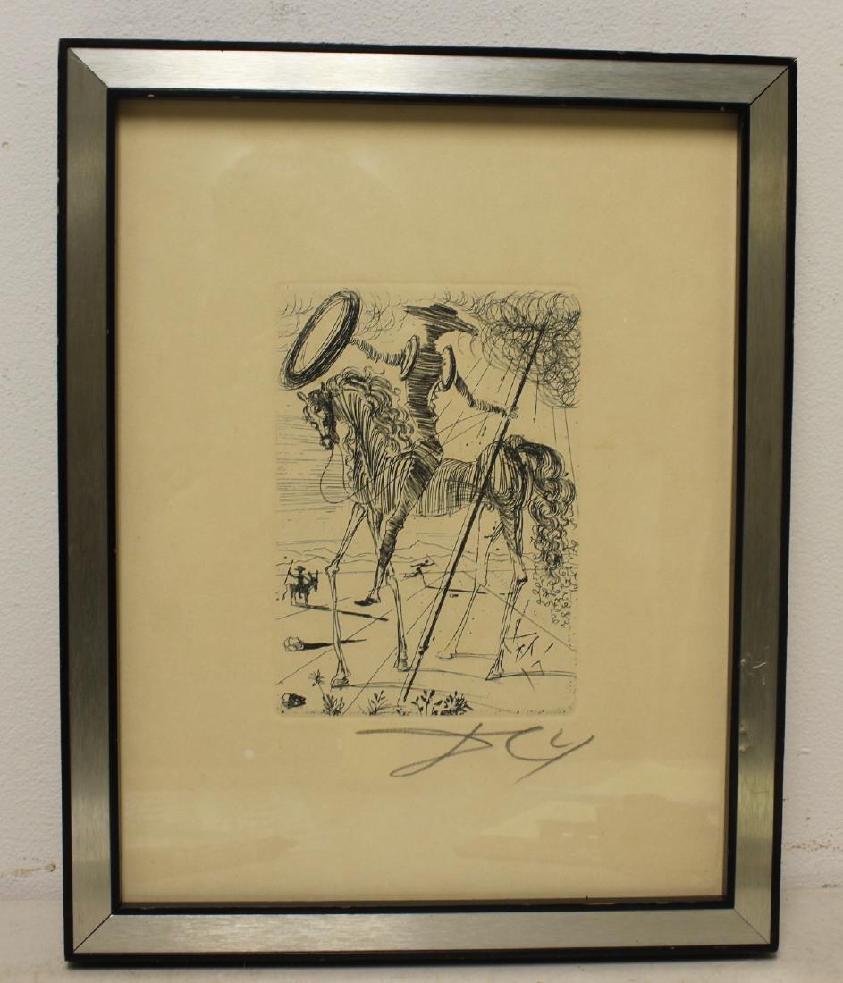 Salvador Dali. Framed Etching. (1 of 4)