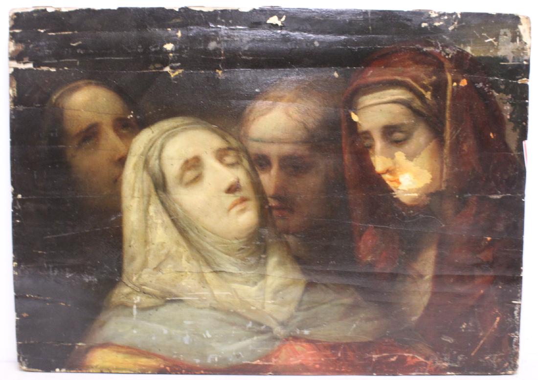 UNSIGNED. Old Master Oil On Cradled Panel (1 of 9)