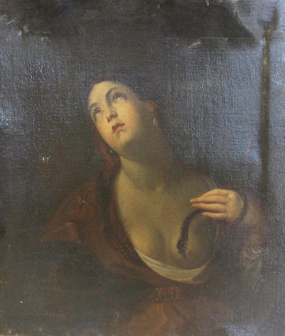 UNSIGNED Oil On Canvas Cleopatra (1 of 7)