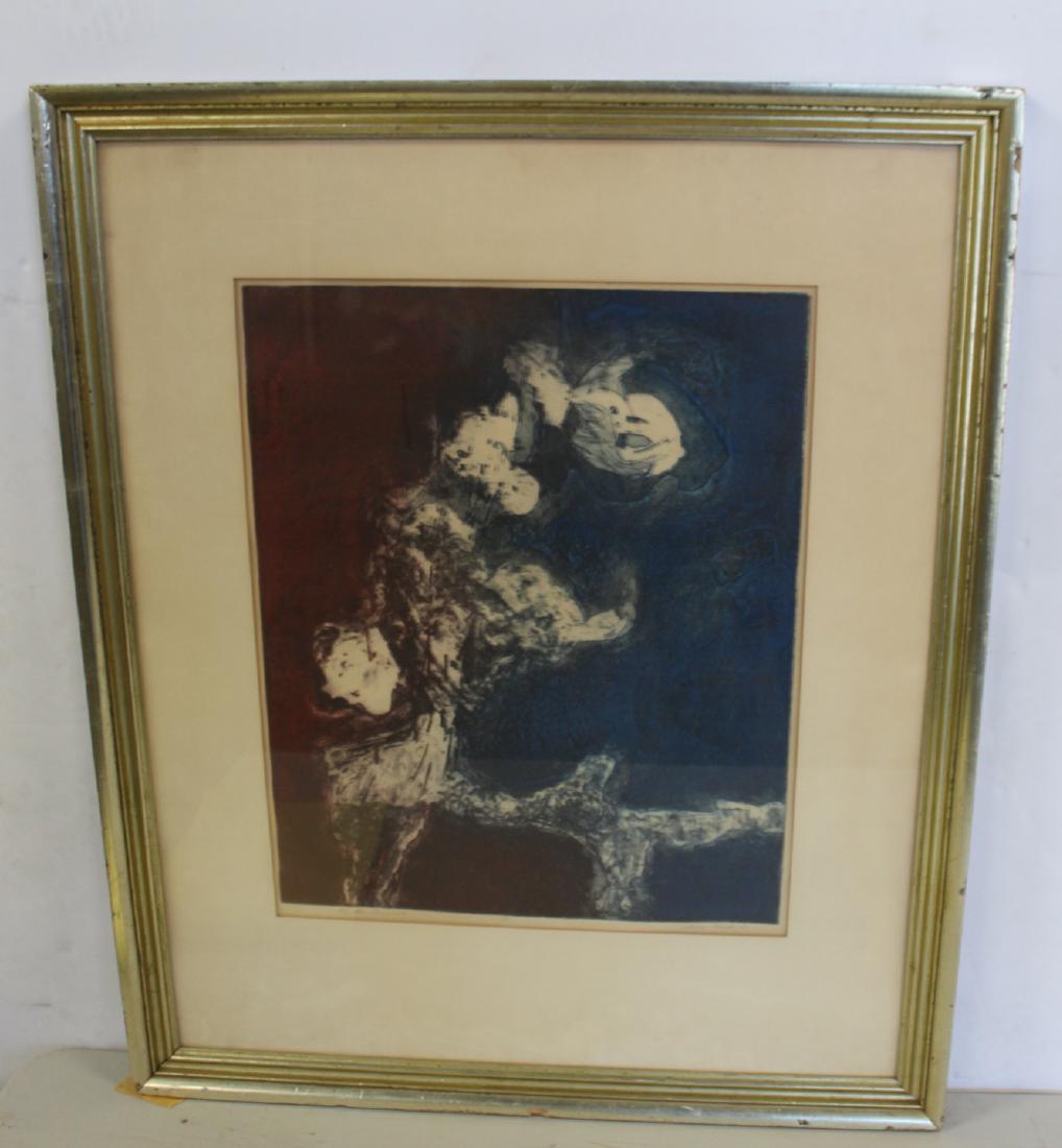 SARA HAZD? Signed Print "In The Summer": From the estate of a Bronx collector. - Dimensions: 19.5" x16"