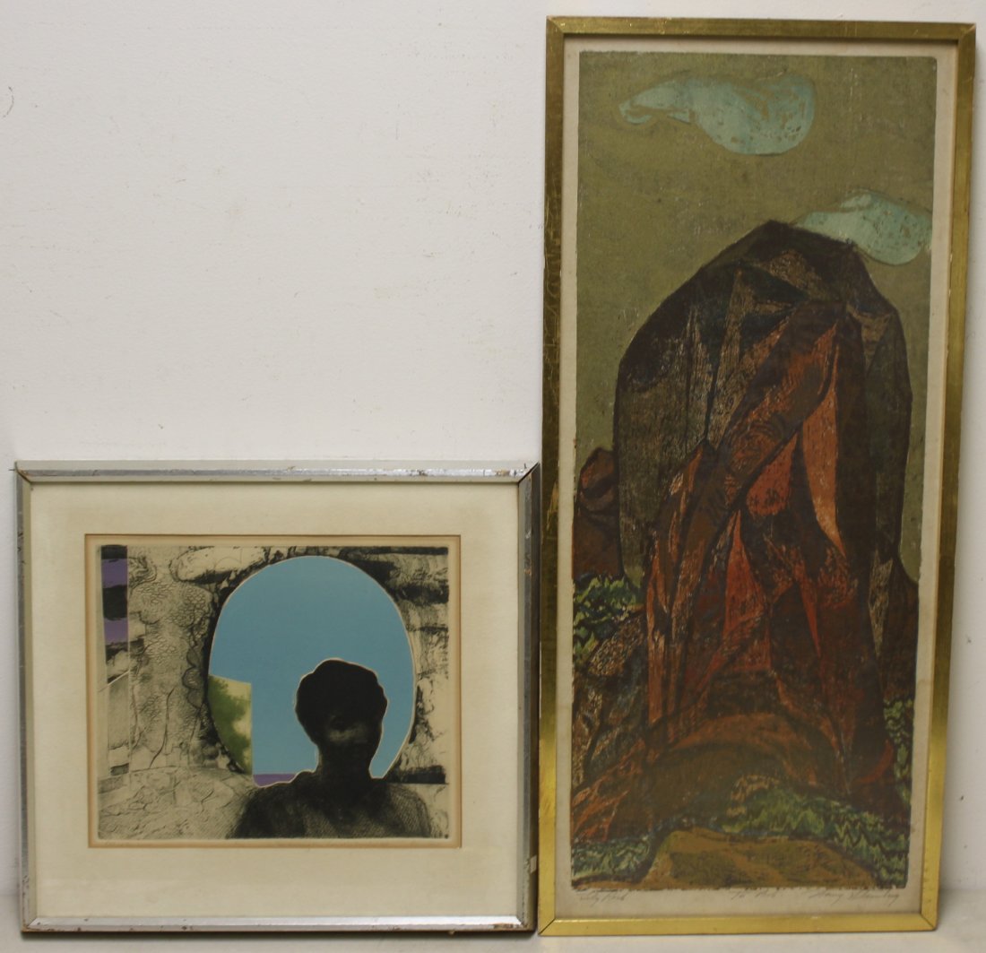 HARRY STERNBERG & BUMBERTO? . Signed Prints . (1 of 10)