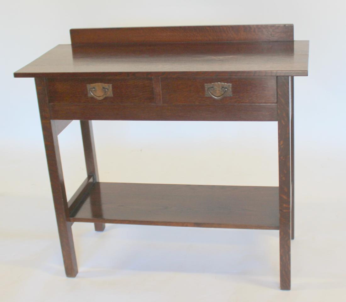 GUSTAV STICKLEY Mission Oak Server # 818: From a Cortland Manor estate. - Dimensions: 42" x 18" x 38.25" H