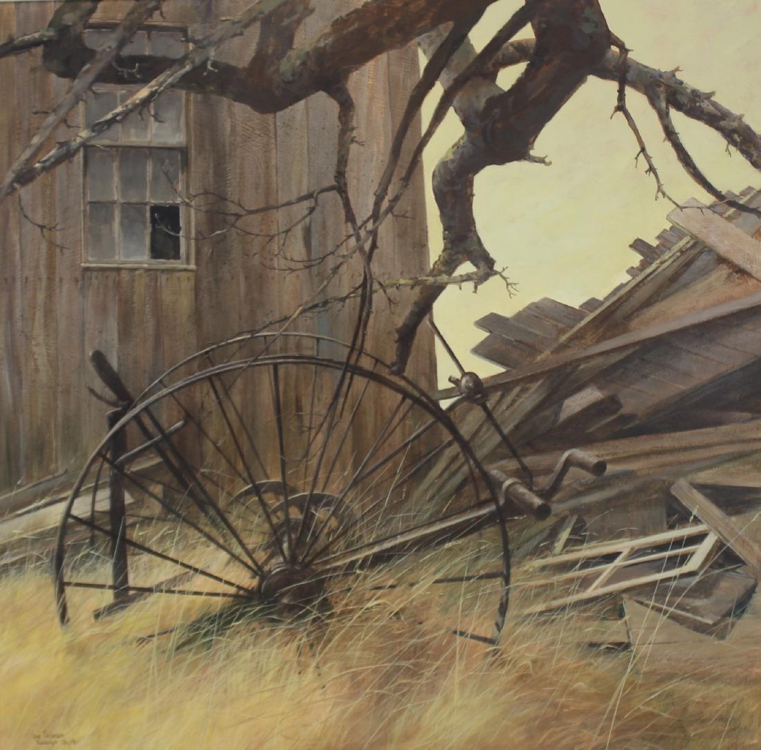 Ian Thompson (20/21st centuries USA ) Signed: Oil On Board . Signed lr left and from a Scarsdale estate . - Dimensions: 34" x35"