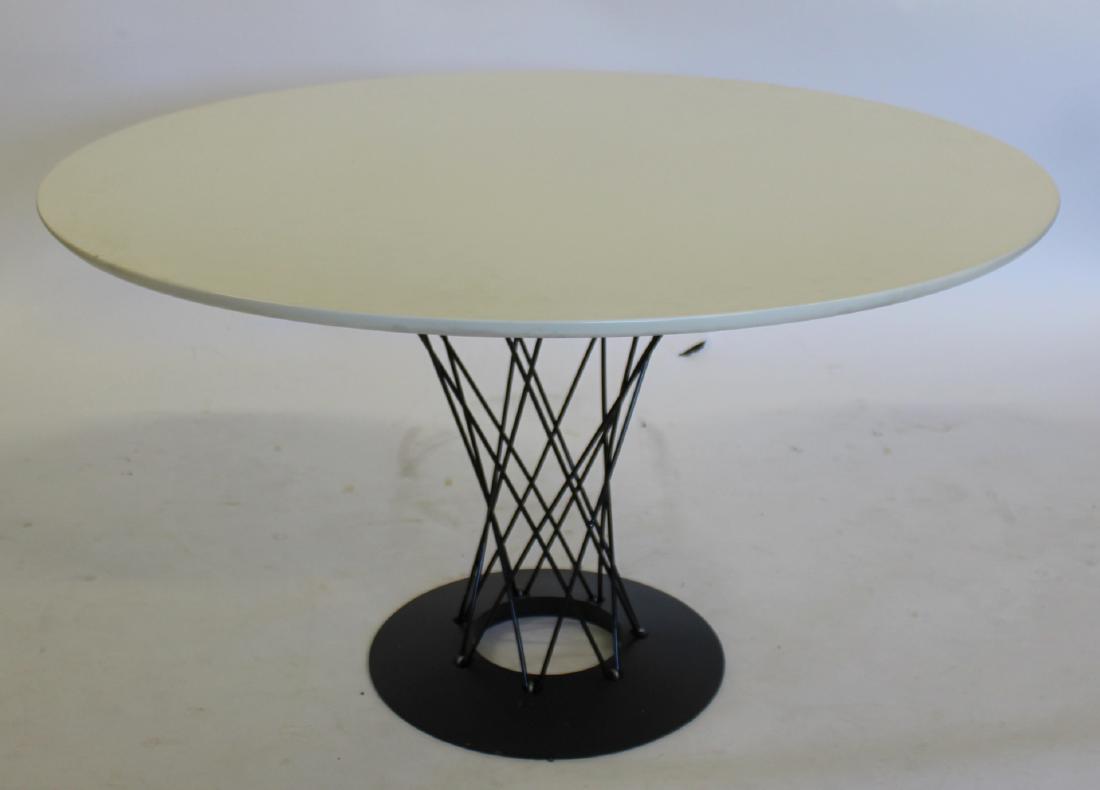 MIDCENTURY. Noguchi Cyclone Table For Knoll: Apparently unsigned and from an Upper East Side NYC estate. - Dimensions: 42"dia x 28"H