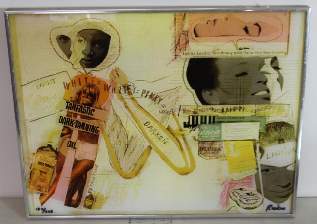 ILLEGIBLY. Signed On Glass Print. (1 of 4)