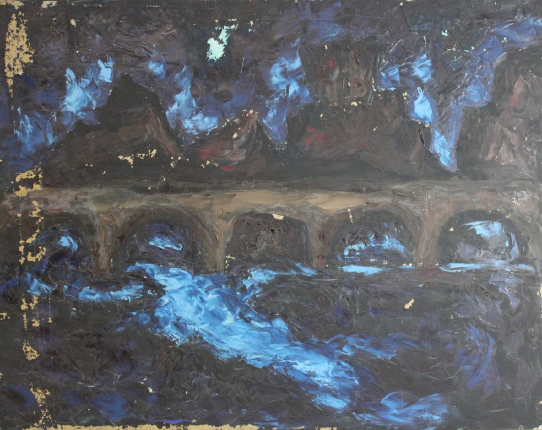 REVOL, Jean. Signed Oil On Canvas "Le Pont De La (1 of 4)