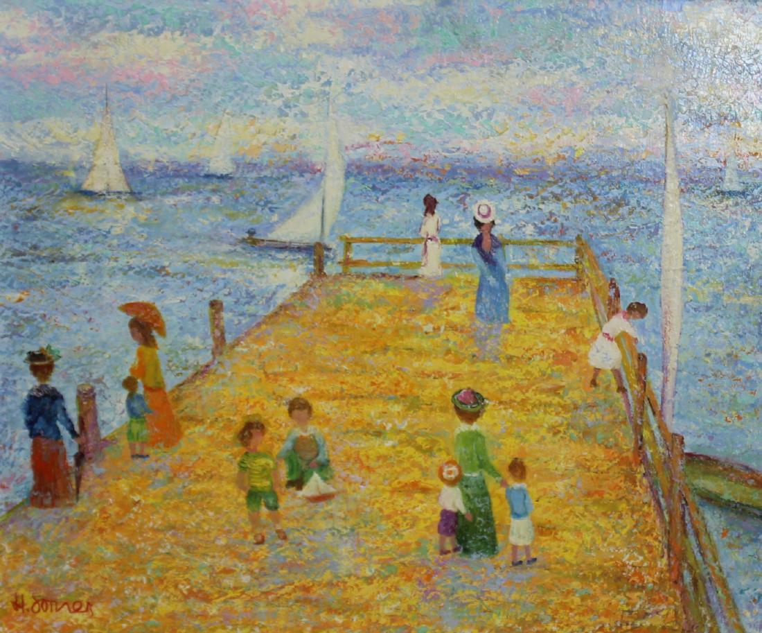 H. SOMERS? Signed Oil On Canvas Sea View. (1 of 5)