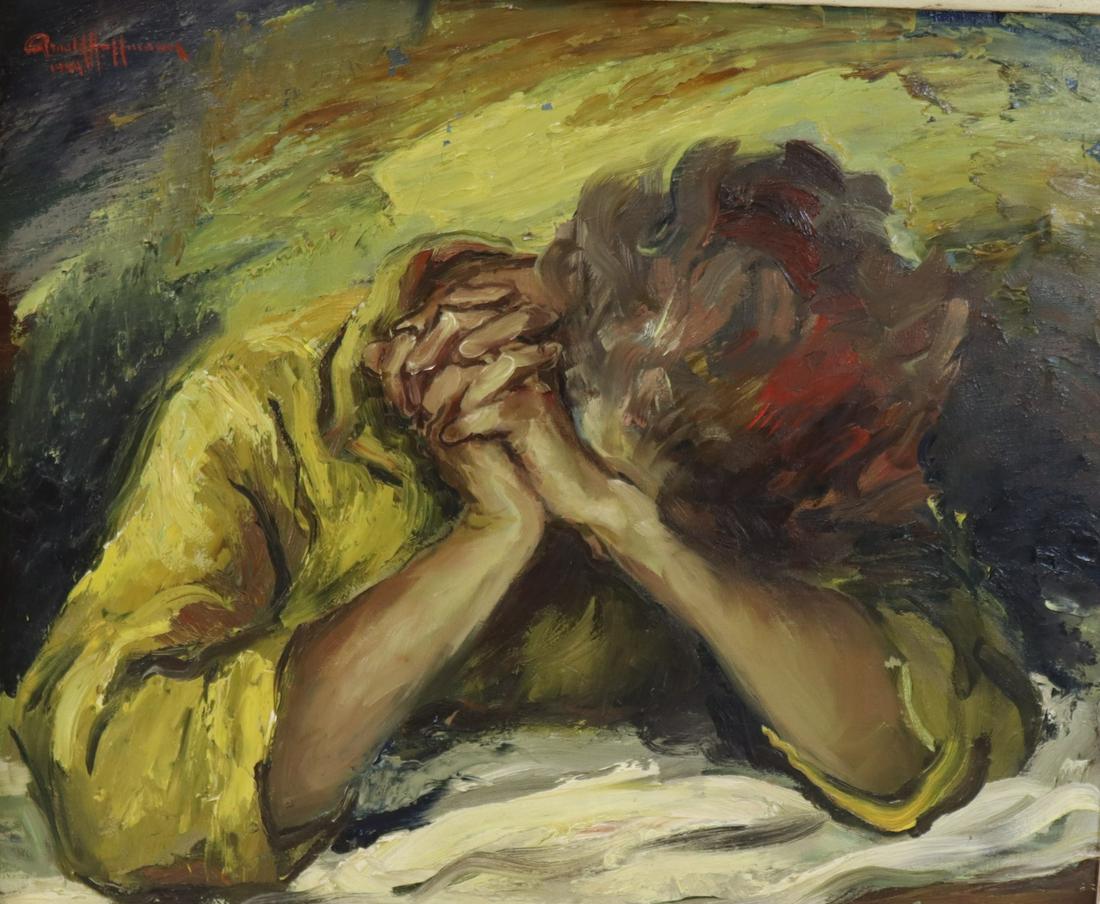 Arnold Hoffman Signed And Dated Oil On Canvas. (1 of 5)