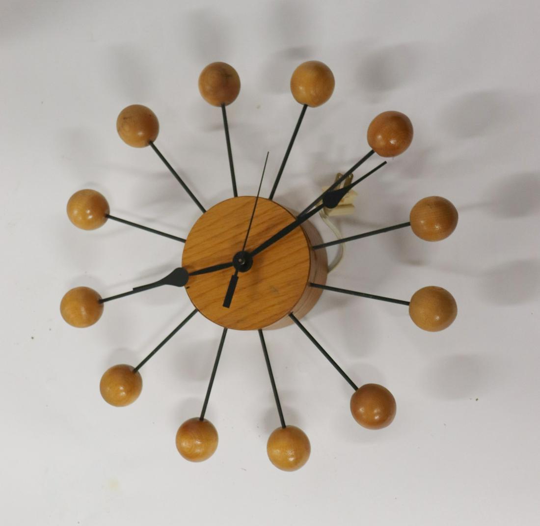 MIDCENTURY. Nelson Ball Clock By Oct 27, 2019 Clarke Auction Gallery in NY