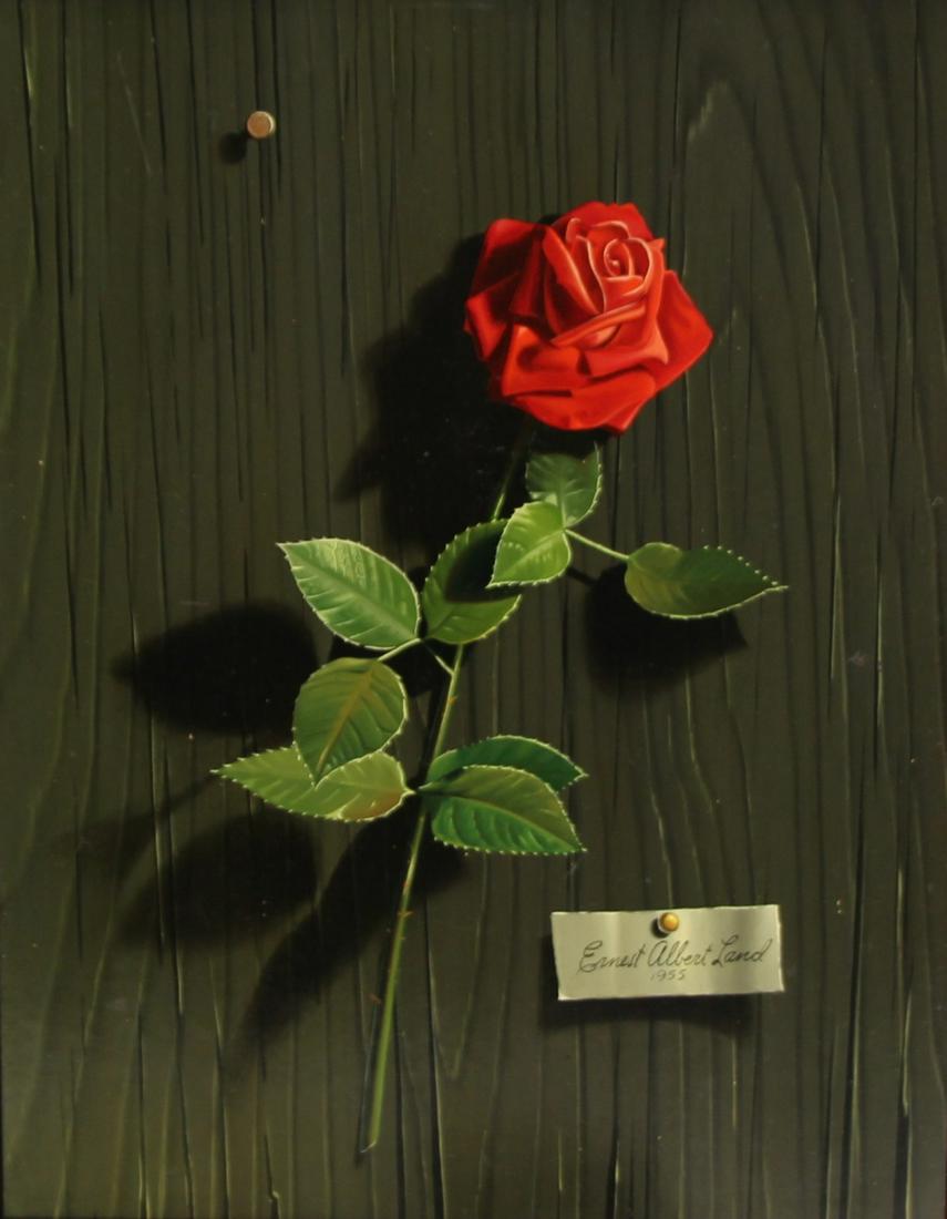 Ernest Albert Land 1955. Signed And Dated Oil: On Board Still Life . From a Westchester storage . - Dimensions: 16" x13"