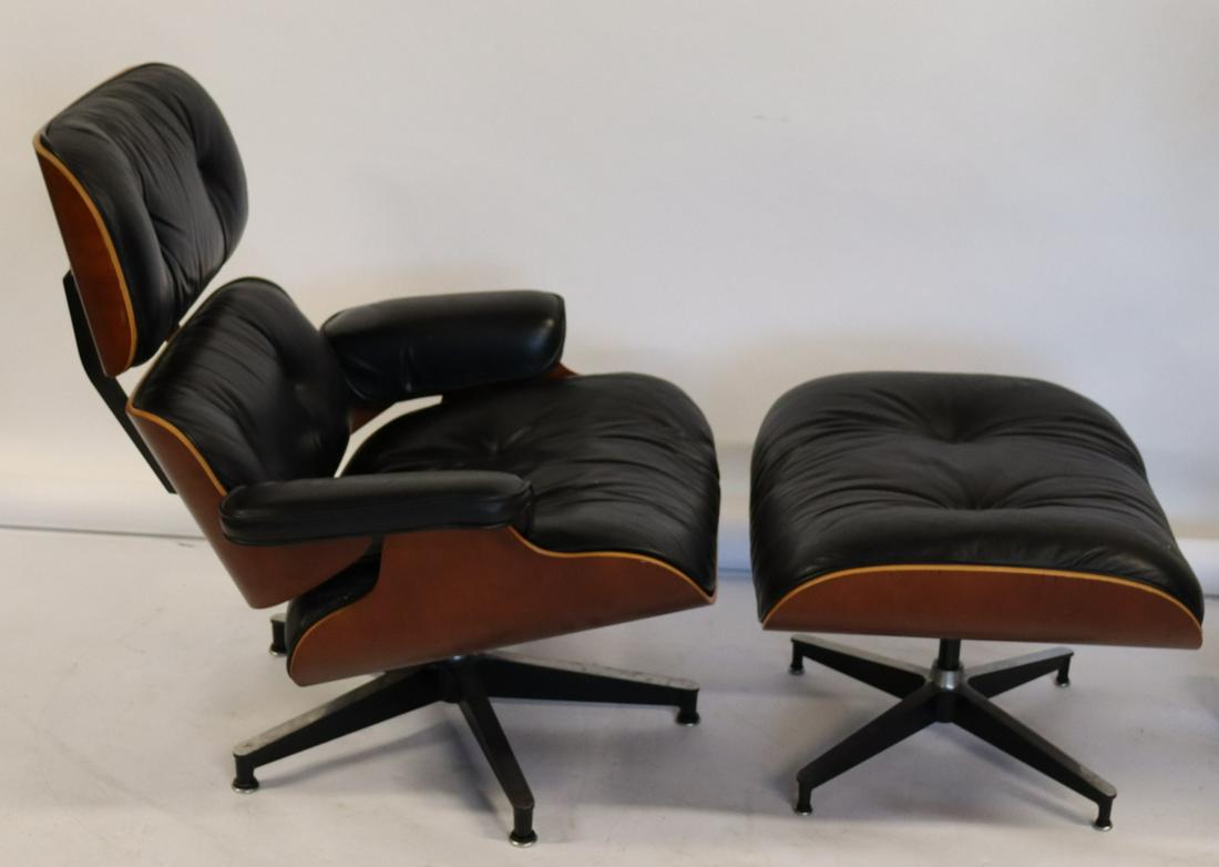 Charles & Ray Eames Lounge Chair And Ottoman.: From an East 72nd St NYC estate. - Dimensions: 34.5" x30"d x32"h Ott 25" x31"d x17"h