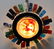 MIDCENTURY Glass Sunburst Style Lamp With Face - 2