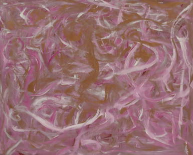 HYUNSOO KIM. Signed Oil On Canvas Abstract: Signed and from a Westchester ( Last paintings left from this artist ). - Dimensions: 60" x 48"