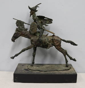 George Gach. Signed Bronze Sculpture Of Horse: Signed on base and from a Westchester storage. - Dimensions: 13" x 13" bronze