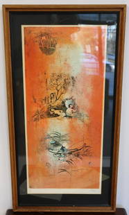 Illegibly Signed And Numbered 130 / 375 Litho: From a Westchester storage. - Dimensions: 12" x 10"