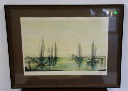 Sinisca. Signed And Numbered 67 / 275 Litho.: From a Westchester storage. Dimensions: 19" x 13"