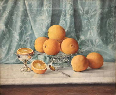G.Snyder Signed Oil On Canvas Still Life .: Signed lr rt and from a Westchester storage . - Dimensions: 20" x 24"