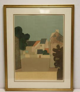 MINAUX. Signed And Numbered Print .: Signed lr rt and # 1/ 150 . From a Westchester storage . - Dimensions: 31" x 23"