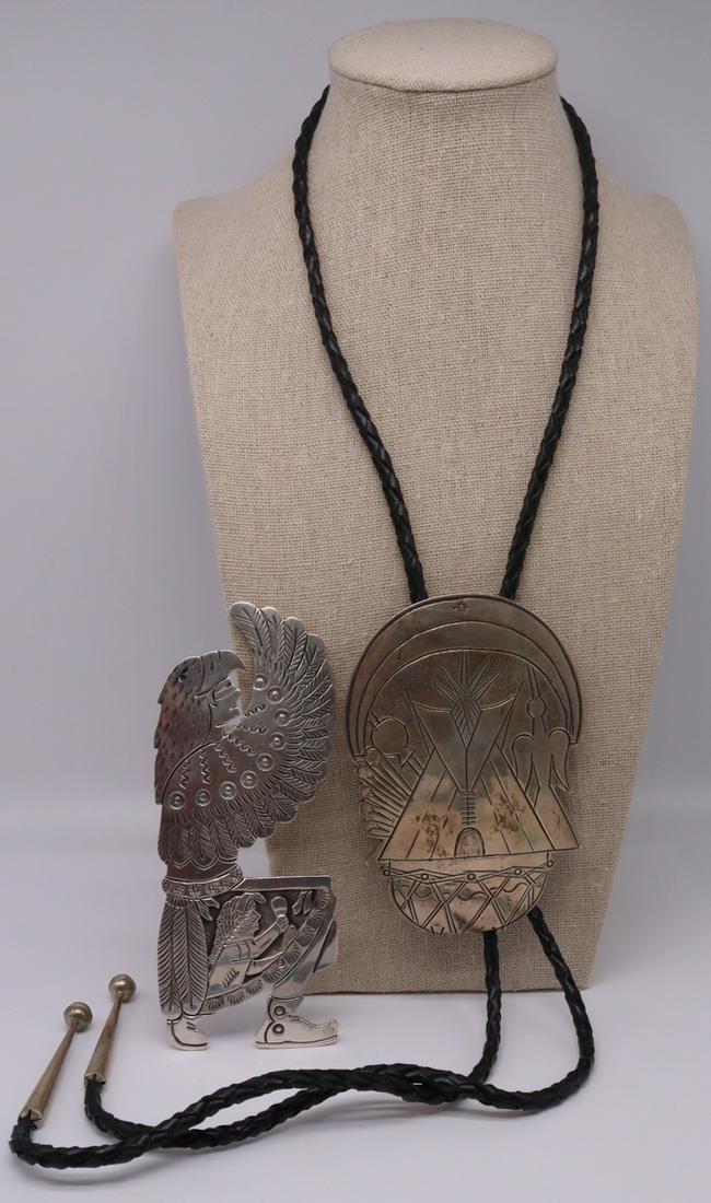 JEWELRY. Two Signed Native American Sterling Feb 16, 2020 Clarke