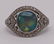 JEWELRY. Signed Platinum, Opal and Diamond Ring.
