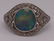 JEWELRY. Signed Platinum, Opal and Diamond Ring. - 4