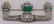 JEWELRY. Art Deco Platinum Diamond and Emerald