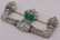 JEWELRY. Art Deco Platinum Diamond and Emerald - 2