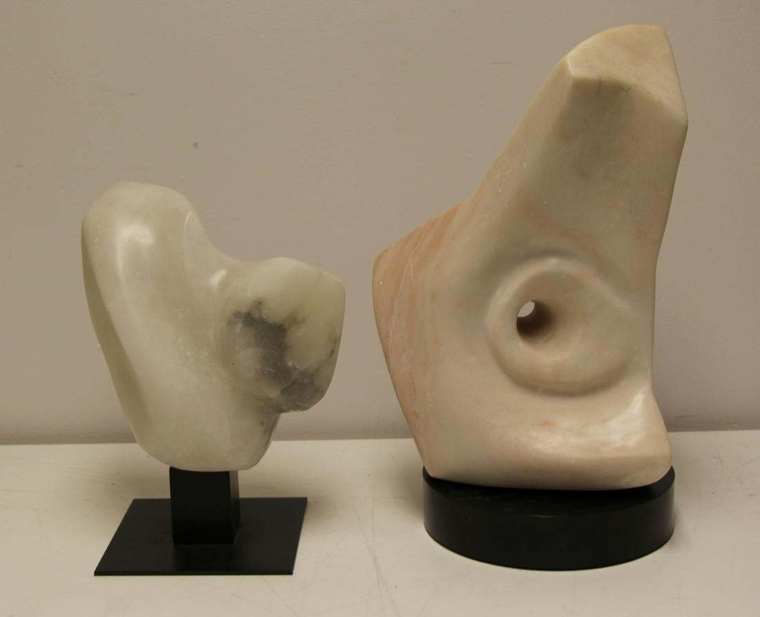 2 Large Abstract Style Marble Sculptures . (1 of 3)