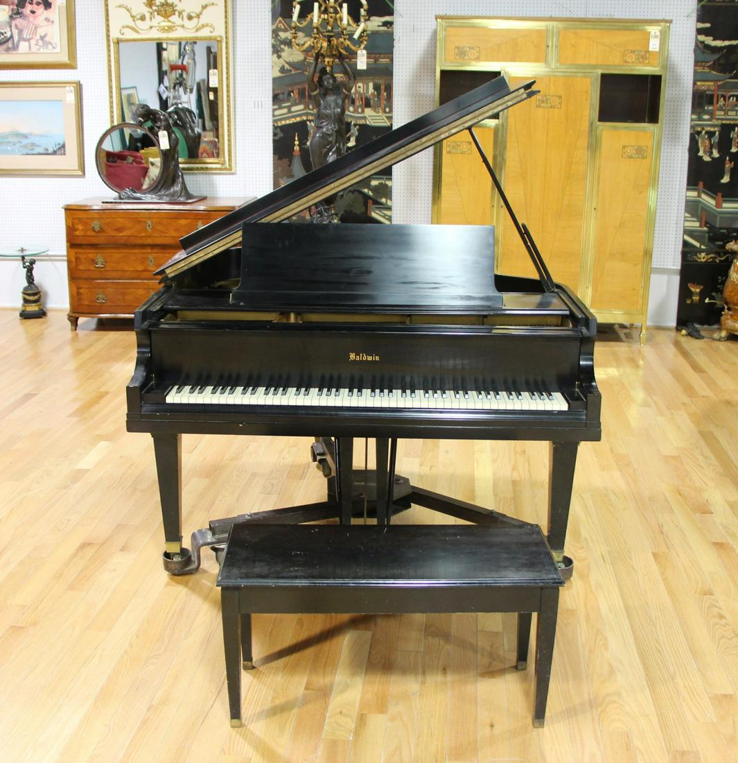 Baldwin Ebonised Baby Grand piano Serial # M145242: From na Rye NY estate