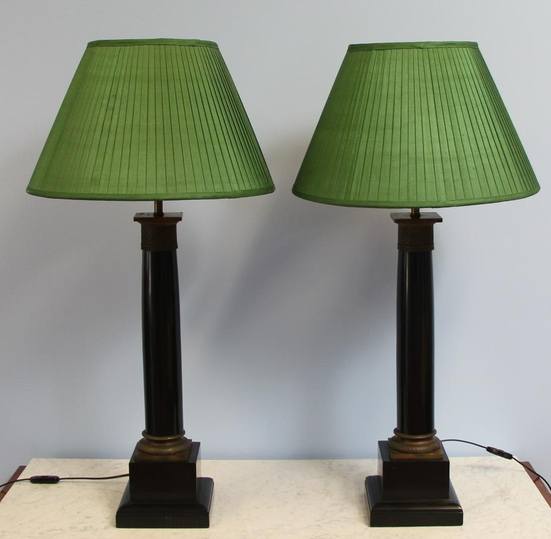Pair Of Vintage Gilt Metal  Mounted Ebonised (1 of 5)