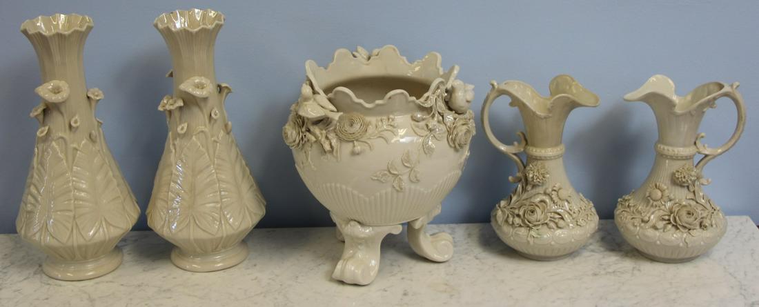 Grouping Of Black Mark Irish Beleek Porcelains. (1 of 15)