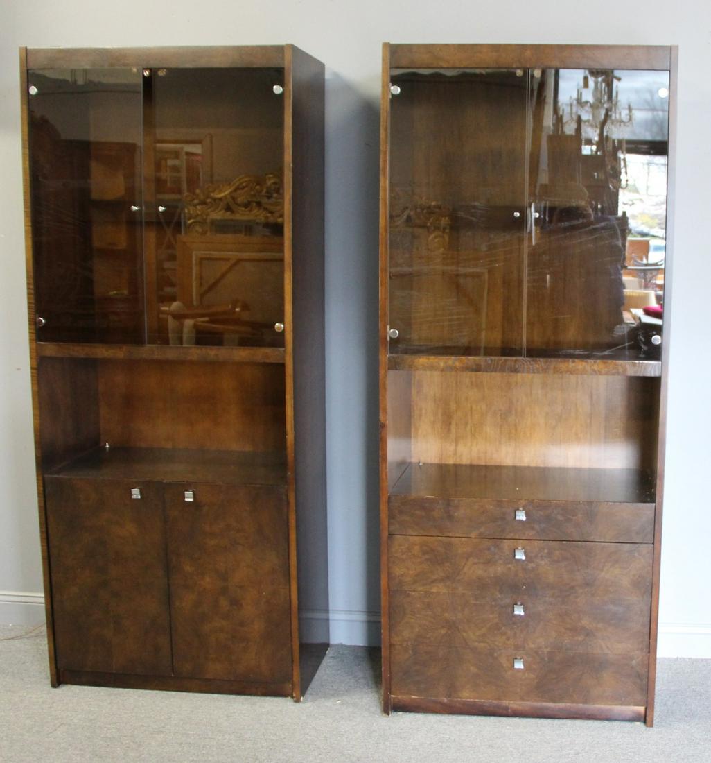 2 Midcentury Vitrine Cabinets Signed Bloomingdales (1 of 7)