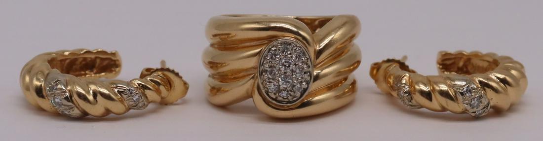 JEWELRY. Signed 14kt Gold and Diamond Jewelry. (1 of 9)