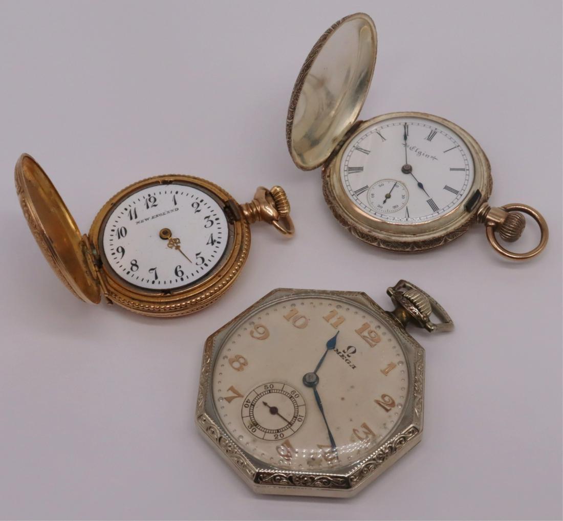 JEWELRY. (3) Gold and Gold-Filled Pocket Watches. (1 of 15)