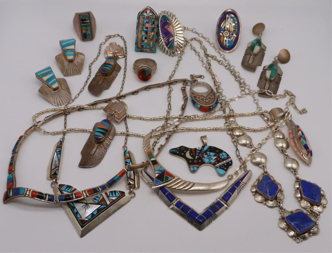 JEWELRY. Contemporary Southwest Jewelry Grouping. (1 of 20)