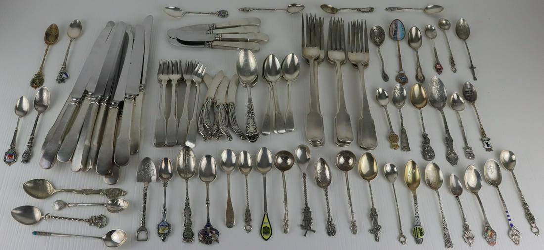 SILVER. Sterling and English Silver Flatware. (1 of 20)