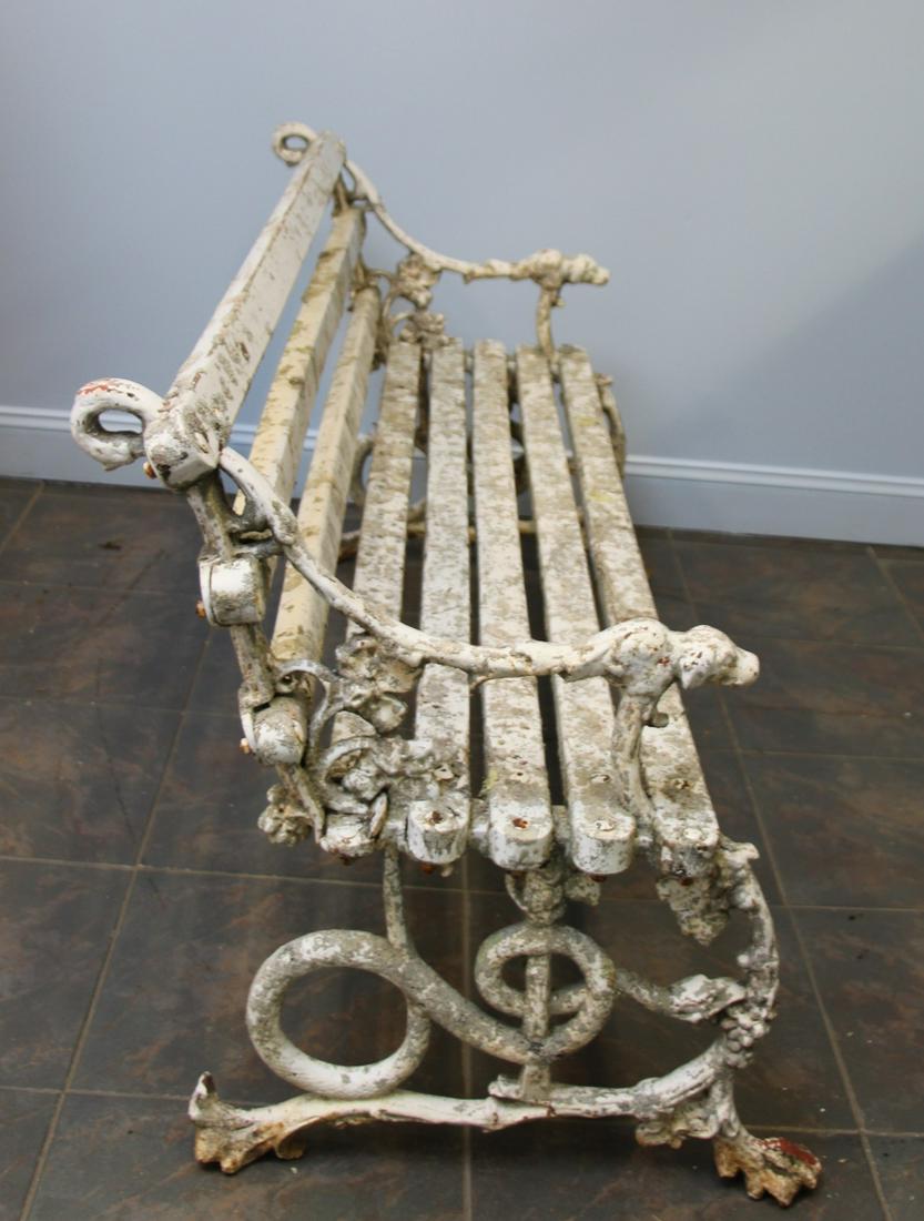 Cast Iron Garden Bench With Dog Heads And Paw Feet (1 of 9)