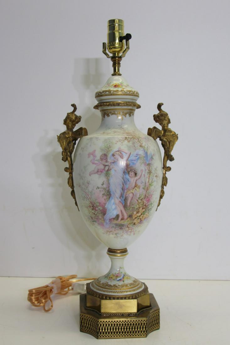 Attributed To Sevres Porcelain Lidded Urn As (1 of 10)