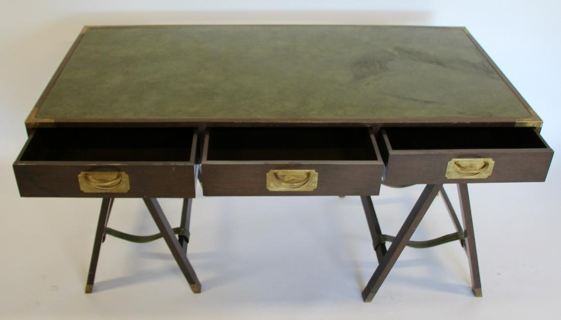 Signed Campaign Style Leathertop Desk . (1 of 7)