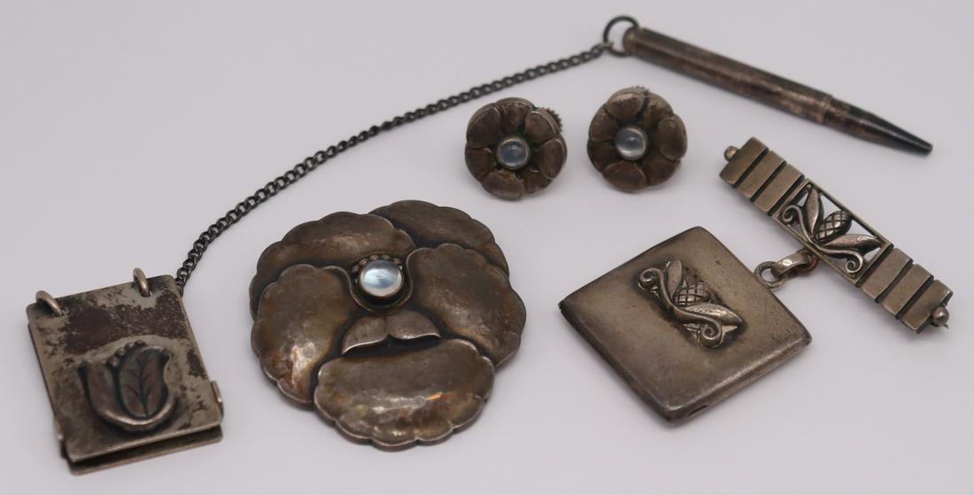 JEWELRY. 3 Pc. Georg Jensen Sterling and Moonstone (1 of 18)