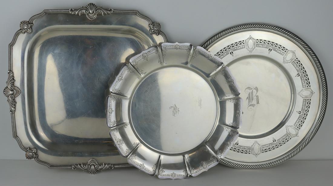 STERLING. Assorted American Sterling Tray Grouping (1 of 10)
