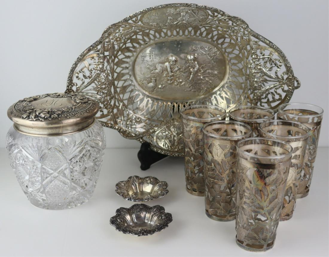 SILVER. Assorted Decorative Silver Grouping. (1 of 12)