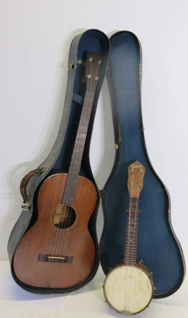 Vintage Martin Guitar And Gibson Ukulele (1 of 17)