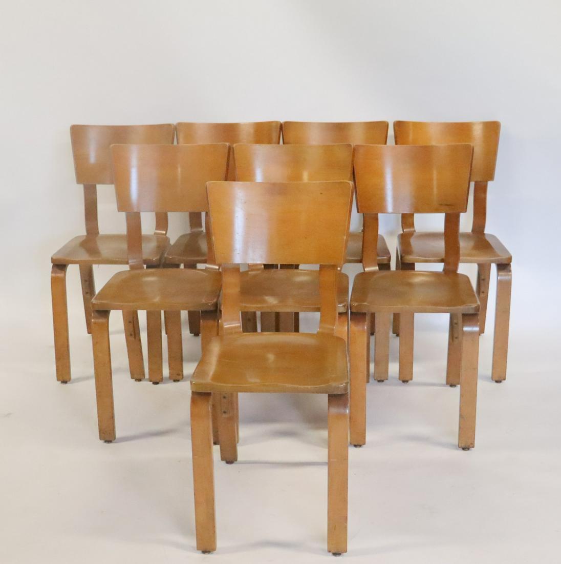 Midcentury 8 Thonet Bentwood Chairs. (1 of 5)