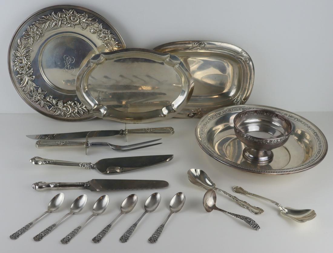 SILVER. Assorted American and Continental Silver. (1 of 14)