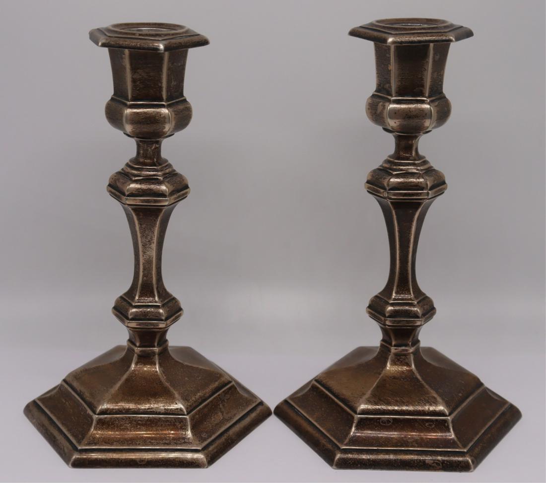 STERLING. Pair of Gorham Sterling Candlesticks. (1 of 4)
