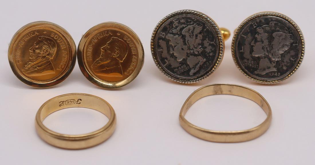 JEWELRY. Assorted Gold Jewelry Inc Krugerrands. (1 of 9)